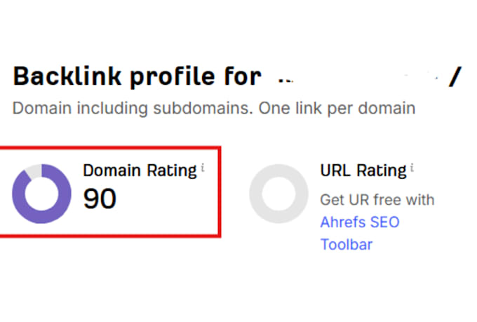increase ahrefs DR domain rating 90 within 10 days